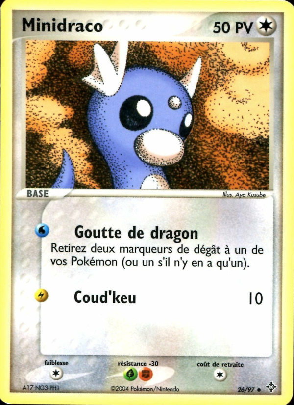 Minidraco 26 — EX Dragon (French Pokémon TCG card)
