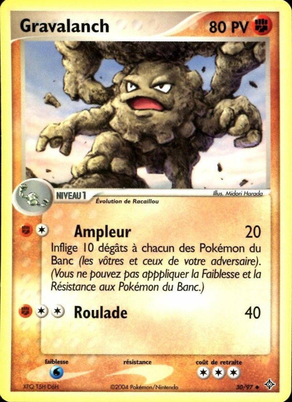 Gravalanch 30 — EX Dragon (French Pokémon TCG card)