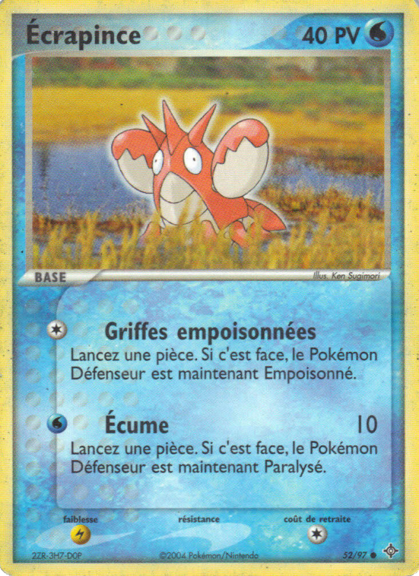 Écrapince 52 — EX Dragon (French Pokémon TCG card)