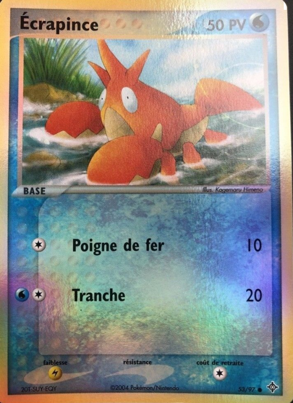 Écrapince 53 — EX Dragon (French Pokémon TCG card)
