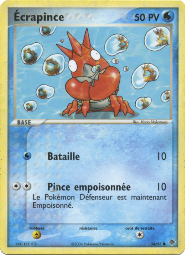 Écrapince 54 — EX Dragon (French Pokémon TCG card)