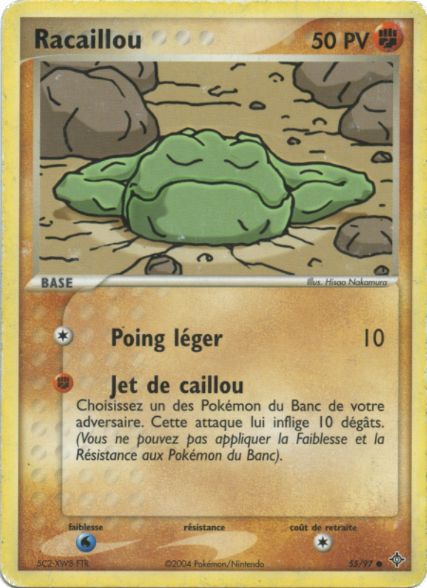 Racaillou 55 — EX Dragon (French Pokémon TCG card)