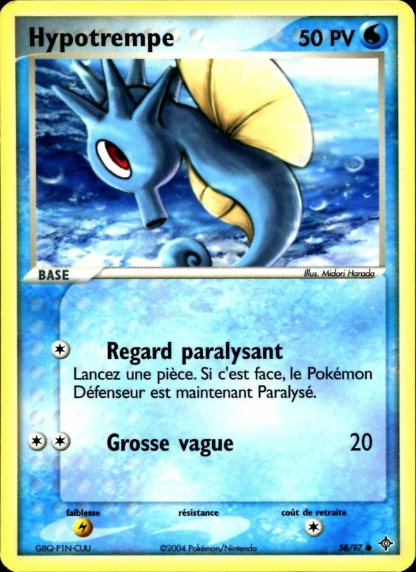 Hypotrempe 58 — EX Dragon (French Pokémon TCG card)