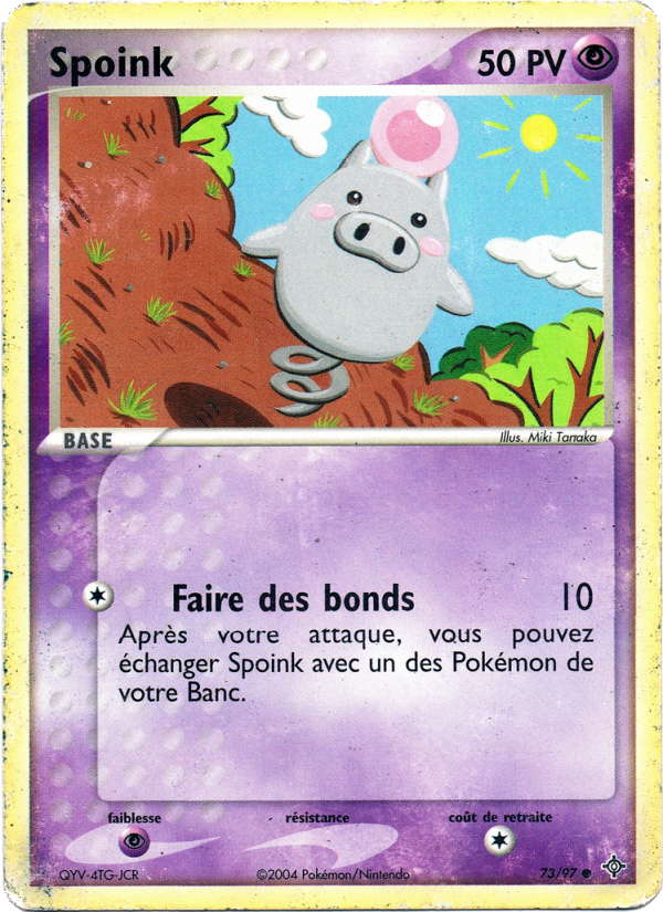 Spoink 73 — EX Dragon (French Pokémon TCG card)