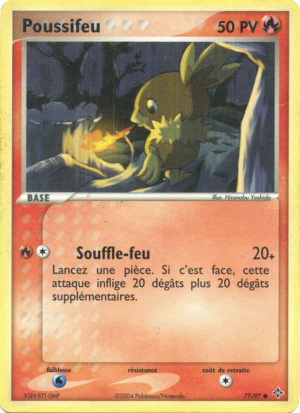 Poussifeu 77 — EX Dragon (French Pokémon TCG card)