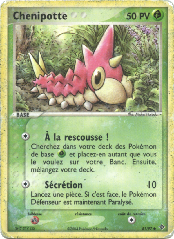 Chenipotte 81 — EX Dragon (French Pokémon TCG card)