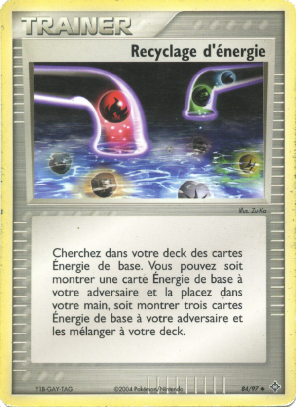 Recyclage d'énergie 84 — EX Dragon (French Pokémon TCG card)