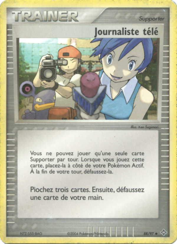 Journaliste télé 88 — EX Dragon (French Pokémon TCG card)