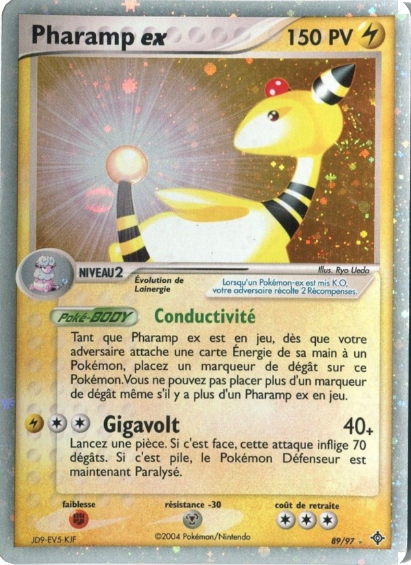 Pharamp ex 89 — EX Dragon (French Pokémon TCG card)