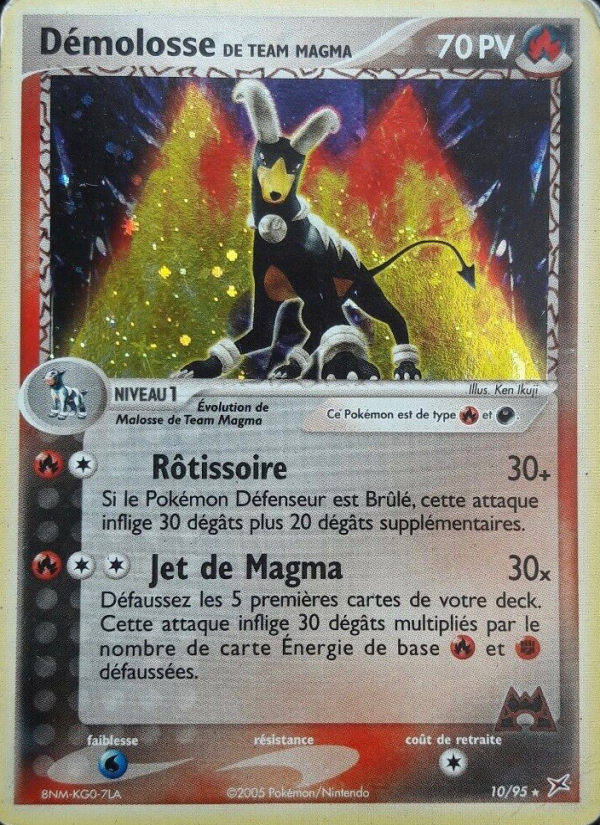 Démolosse de Team Magma 10 — EX Team Magma vs Team Aqua (French Pokémon TCG card)