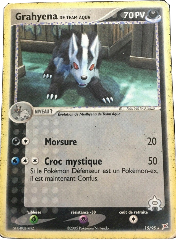 Grahyena de Team Aqua 15 — EX Team Magma vs Team Aqua (French Pokémon TCG card)
