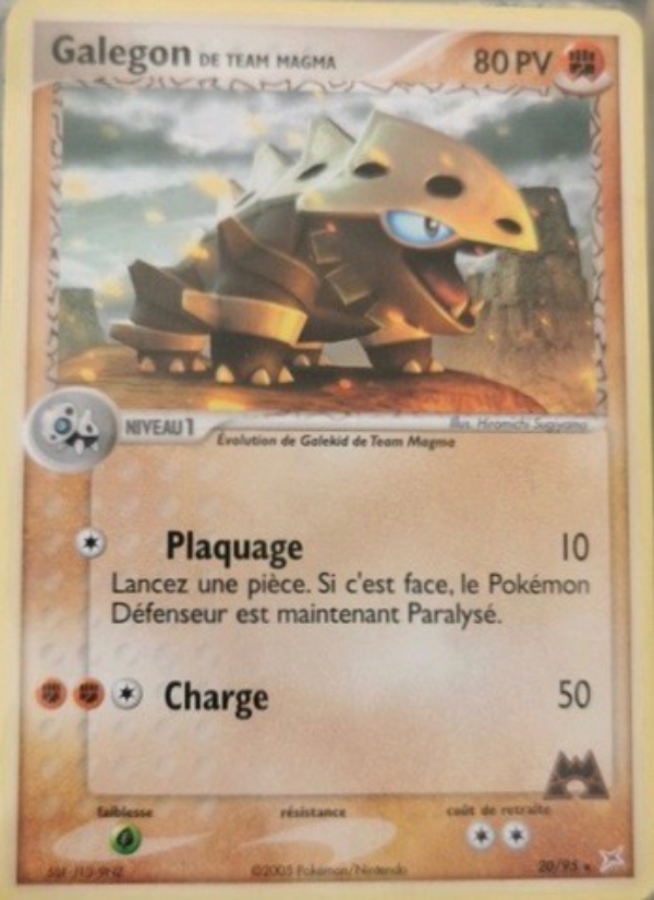 Galegon de Team Magma 20 — EX Team Magma vs Team Aqua (French Pokémon TCG card)
