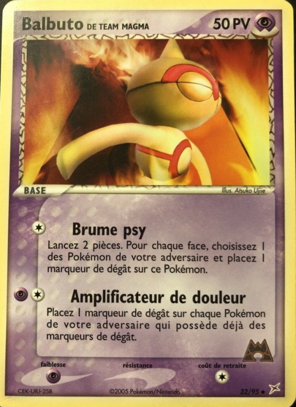 Balbuto de Team Magma 32 — EX Team Magma vs Team Aqua (French Pokémon TCG card)