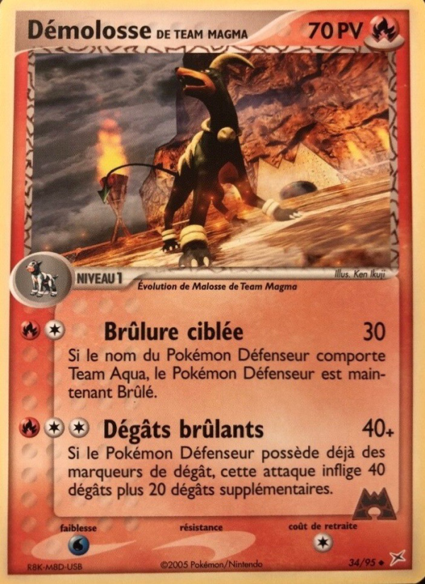 Démolosse de Team Magma 34 — EX Team Magma vs Team Aqua (French Pokémon TCG card)