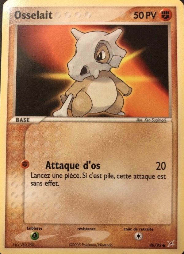 Osselait 40 — EX Team Magma vs Team Aqua (French Pokémon TCG card)