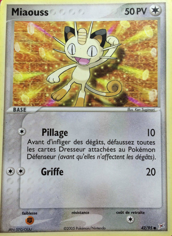 Miaouss 42 — EX Team Magma vs Team Aqua (French Pokémon TCG card)