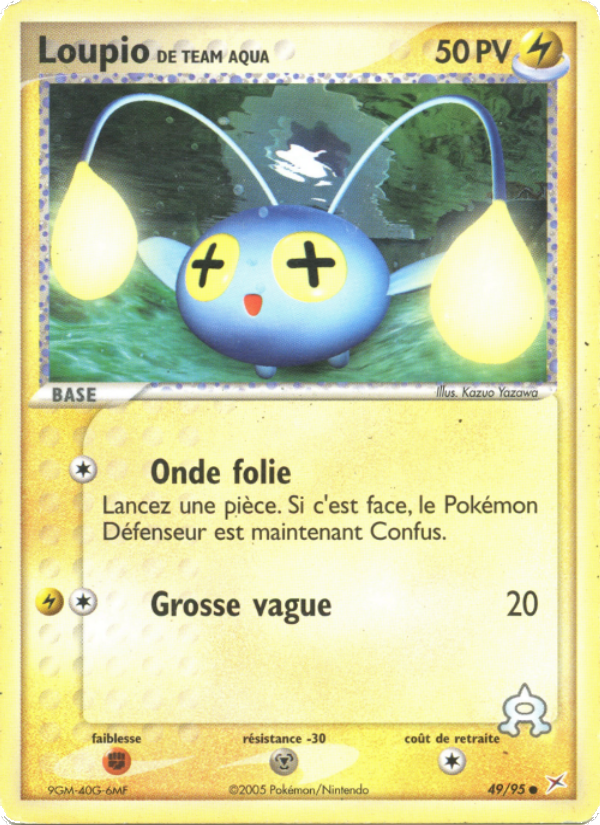 Loupio de Team Aqua 49 — EX Team Magma vs Team Aqua (French Pokémon TCG card)