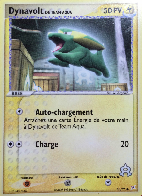 Dynavolt de Team Aqua 53 — EX Team Magma vs Team Aqua (French Pokémon TCG card)