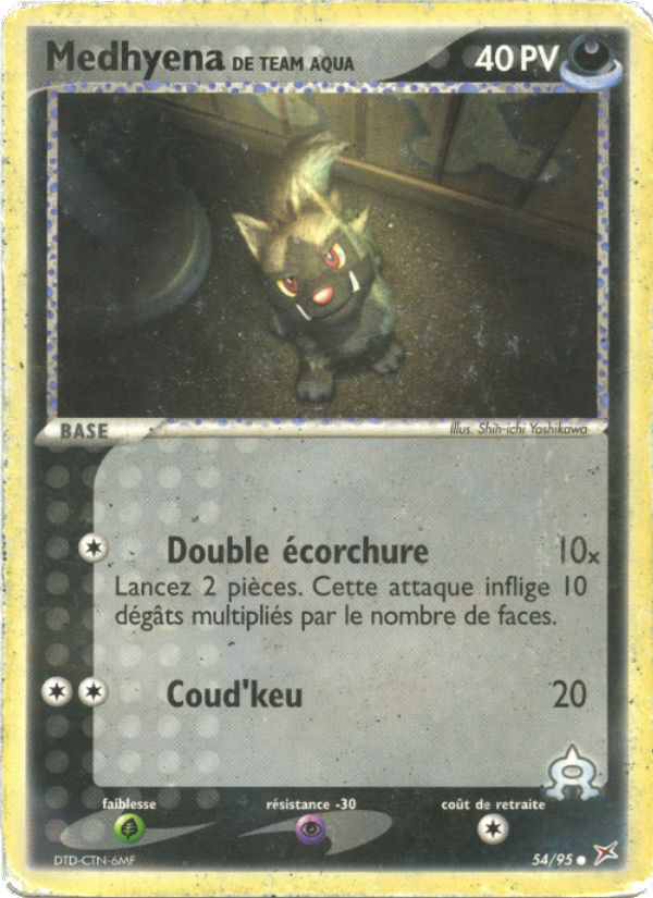 Medhyena de Team Aqua 54 — EX Team Magma vs Team Aqua (French Pokémon TCG card)