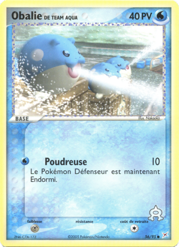 Obalie de Team Aqua 56 — EX Team Magma vs Team Aqua (French Pokémon TCG card)