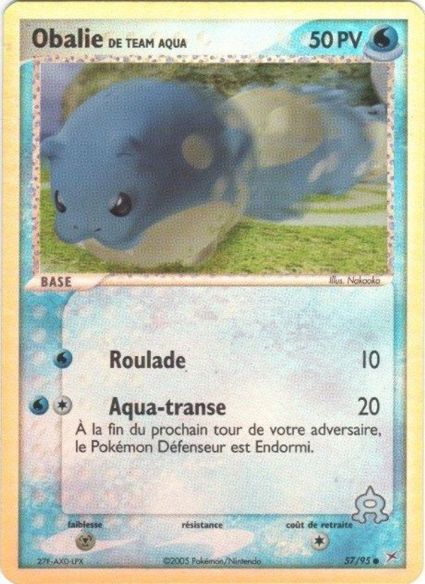 Obalie de Team Aqua 57 — EX Team Magma vs Team Aqua (French Pokémon TCG card)