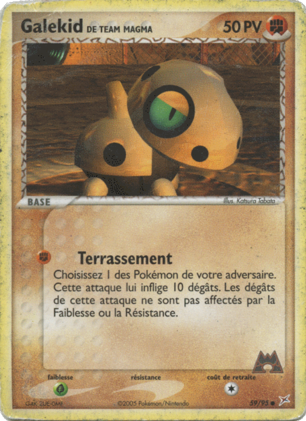 Galekid de Team Magma 59 — EX Team Magma vs Team Aqua (French Pokémon TCG card)