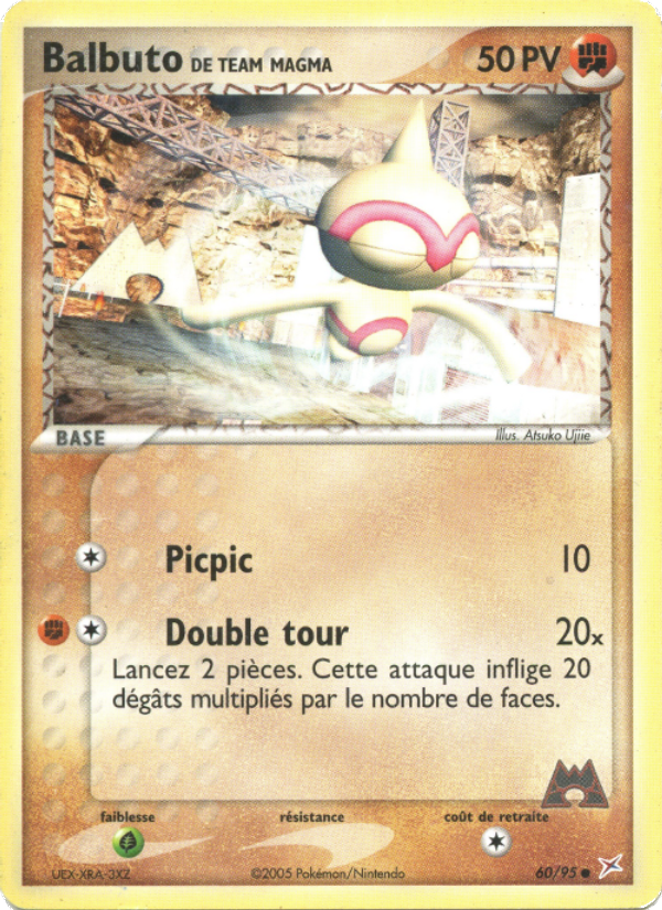 Balbuto de Team Magma 60 — EX Team Magma vs Team Aqua (French Pokémon TCG card)