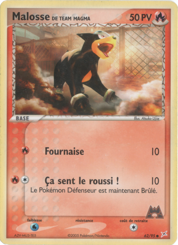 Malosse de Team Magma 62 — EX Team Magma vs Team Aqua (French Pokémon TCG card)