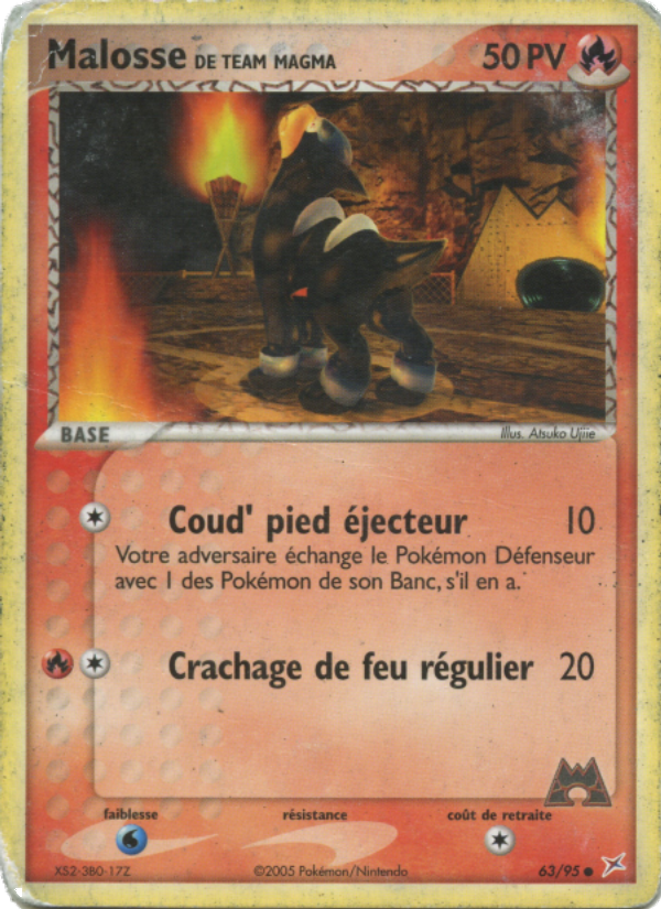 Malosse de Team Magma 63 — EX Team Magma vs Team Aqua (French Pokémon TCG card)