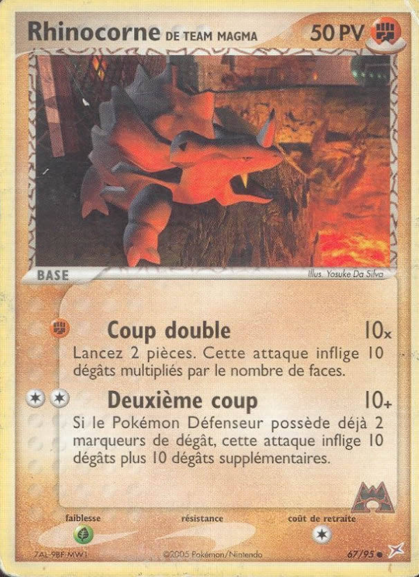 Rhinocorne de Team Magma 67 — EX Team Magma vs Team Aqua (French Pokémon TCG card)