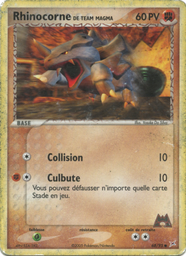 Rhinocorne de Team Magma 68 — EX Team Magma vs Team Aqua (French Pokémon TCG card)