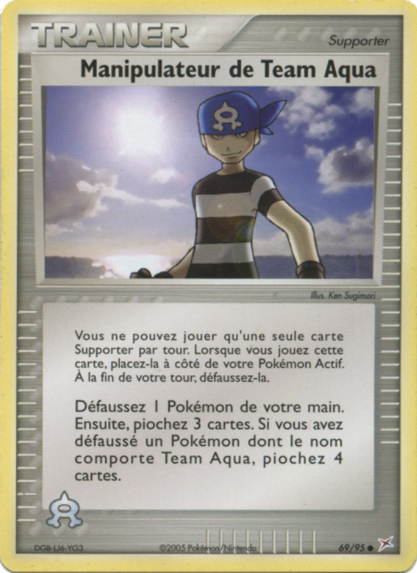 Manipulateur de Team Aqua 69 — EX Team Magma vs Team Aqua (French Pokémon TCG card)
