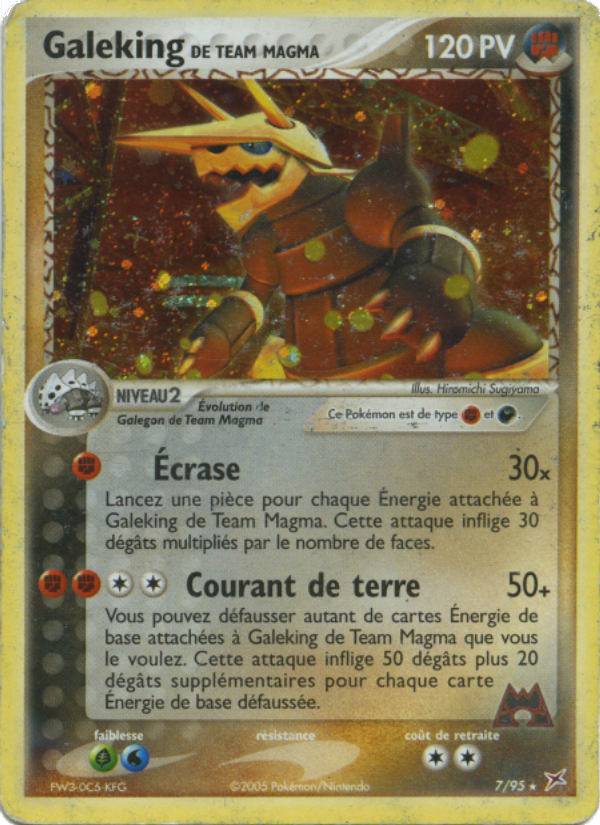Galeking de Team Magma 7 — EX Team Magma vs Team Aqua (French Pokémon TCG card)