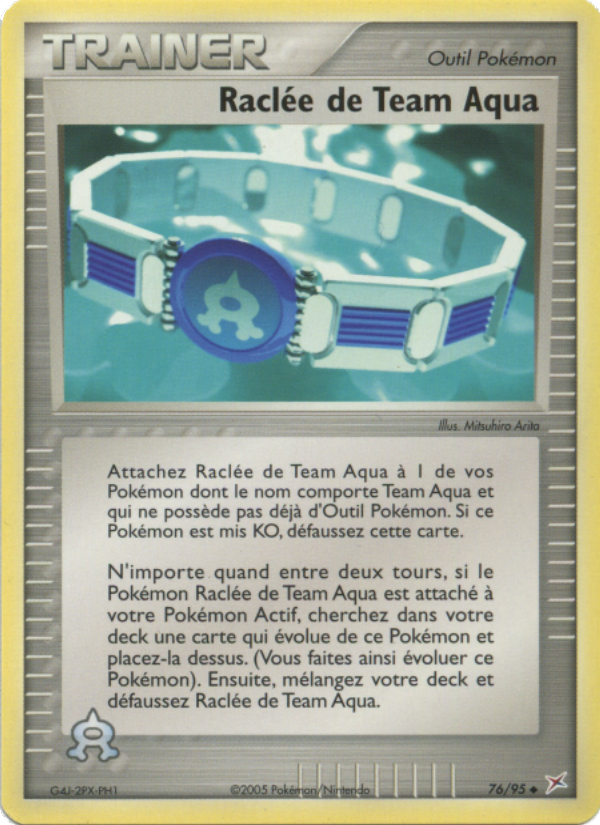 Raclée de Team Aqua 76 — EX Team Magma vs Team Aqua (French Pokémon TCG card)