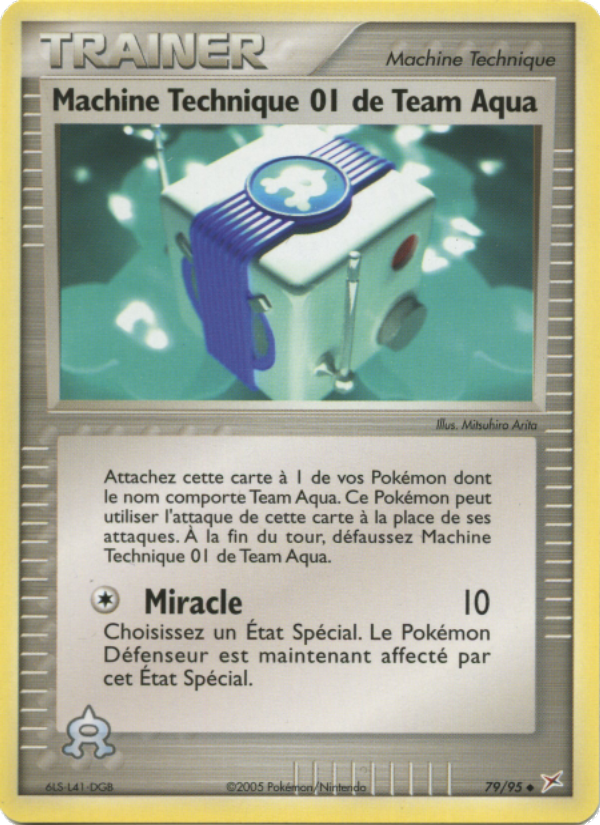 Machine Technique 01 de Team Aqua 79 — EX Team Magma vs Team Aqua (French Pokémon TCG card)