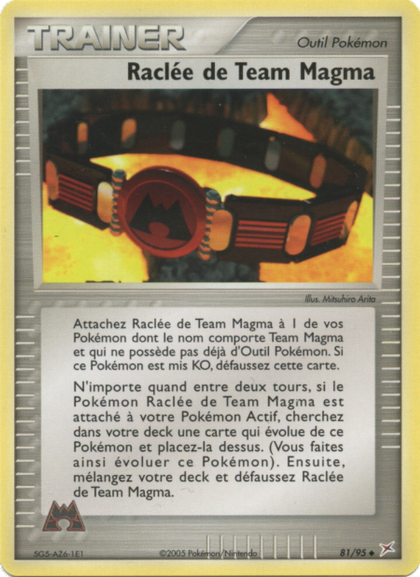 Raclée de Team Magma 81 — EX Team Magma vs Team Aqua (French Pokémon TCG card)