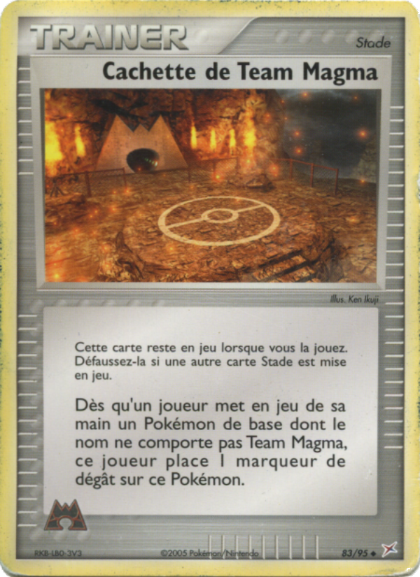Cachette de Team Magma 83 — EX Team Magma vs Team Aqua (French Pokémon TCG card)