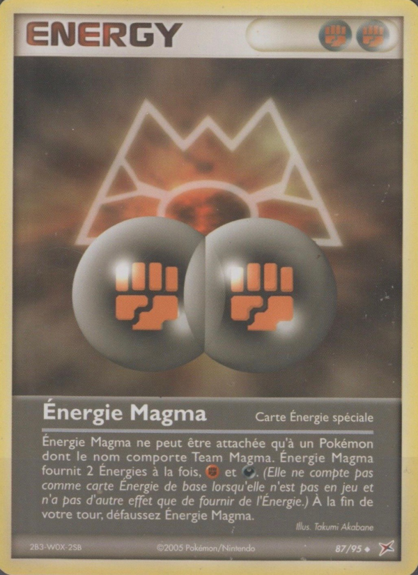 Énergie Magma 87 — EX Team Magma vs Team Aqua (French Pokémon TCG card)