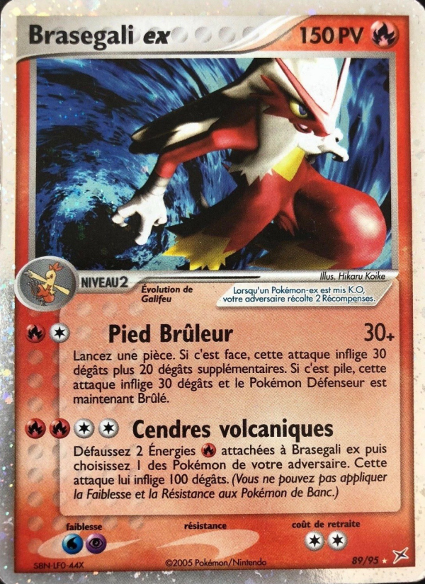 Brasegali ex 89 — EX Team Magma vs Team Aqua (French Pokémon TCG card)