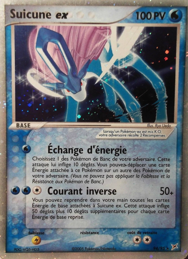 Suicune ex 94 — EX Team Magma vs Team Aqua (French Pokémon TCG card)