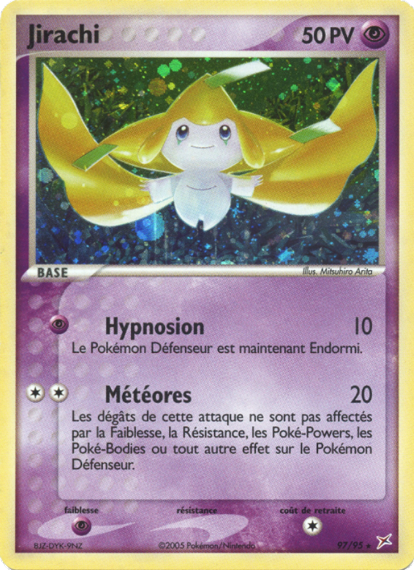 Jirachi 97 — EX Team Magma vs Team Aqua (French Pokémon TCG card)