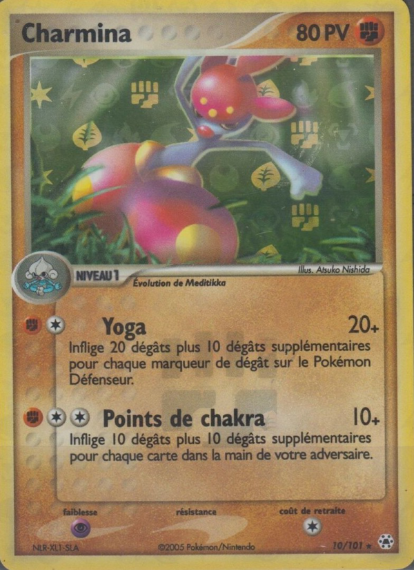 Charmina 10 — EX Hidden Legends (French Pokémon TCG card)