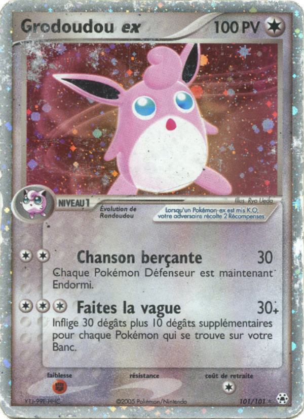 Grodoudou ex 101 — EX Hidden Legends (French Pokémon TCG card)