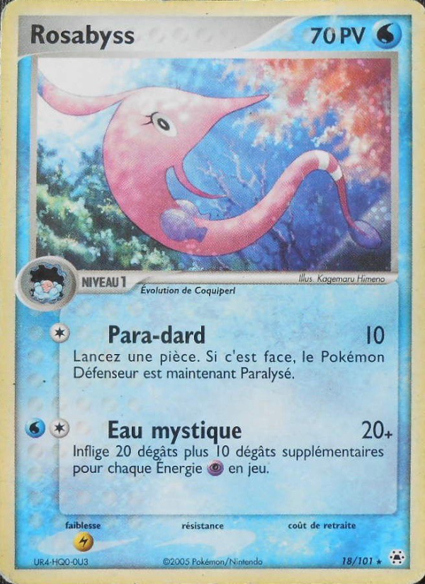 Rosabyss 18 — EX Hidden Legends (French Pokémon TCG card)