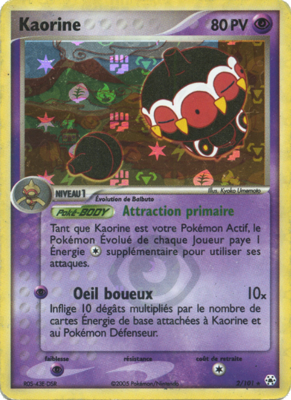 Kaorine 2 — EX Hidden Legends (French Pokémon TCG card)