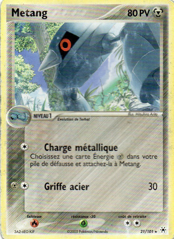 Metang 21 — EX Hidden Legends (French Pokémon TCG card)