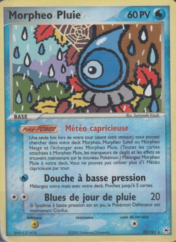 Morpheo Pluie 23 — EX Hidden Legends (French Pokémon TCG card)
