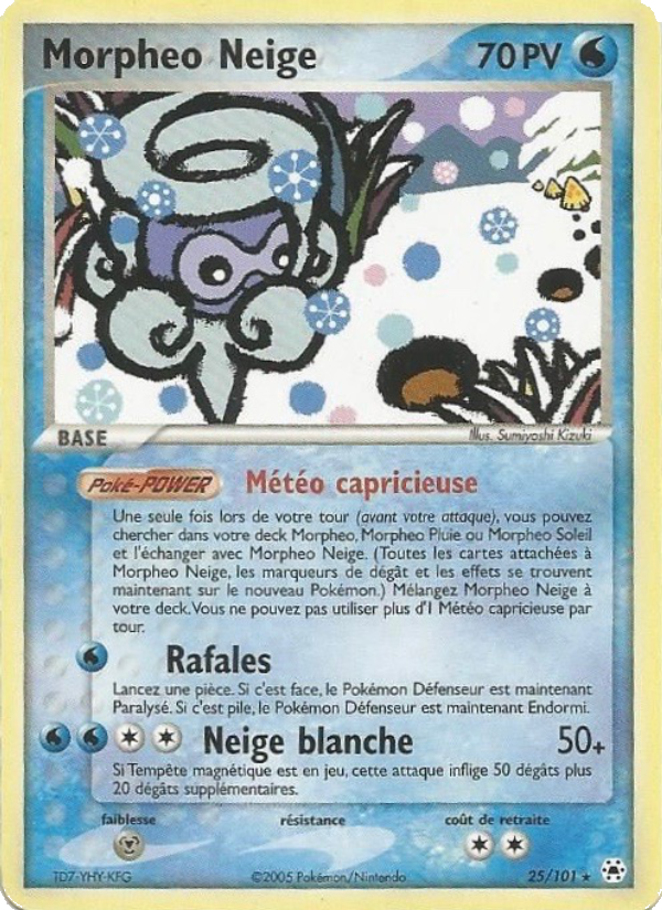 Morpheo Neige 25 — EX Hidden Legends (French Pokémon TCG card)