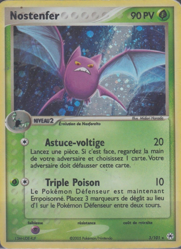 Nostenfer 3 — EX Hidden Legends (French Pokémon TCG card)