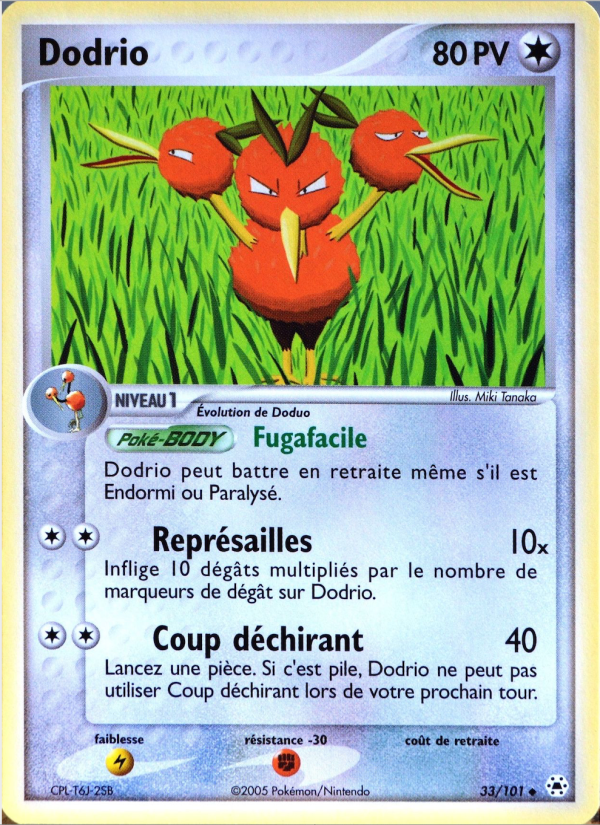 Dodrio 33 — EX Hidden Legends (French Pokémon TCG card)
